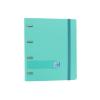 CARPEBLOC RINGBOOK A4 4A ENRI OXFORD SCHOOL POLYFOAM MENTA PASTEL C/RECAMBIO 100H 5 COL 400131302