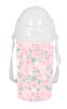 BOTELLA 500ML APERTURA AUTOM. CON PAJITA SAFTA PREESCOLAR "MARIPOSA" SAFTA26 342690899 19,5X7,3 UNID