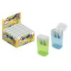 SACAPUNTAS BISMARK DEPOSITO TRANSP COLORES 2 USOS C/24 324330 POESSA