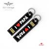 LLAVERO TELA ALEX BOG I LOVE PAPA EF-100 UNIDAD