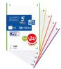 RECAMBIO ENRI A-4 100H 4T OXFORD SCHOOL CUADROS 5*5 C/MARGEN 90GR 5 COLORES VIVOS 400148310