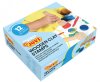 PLASTILINA JOVI BABY SCHOOLPACK 4*3 SELLOS MADERA TEXTURAS SURTIDAS 379/12WS