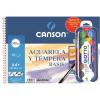 Foto de BLOC DIBUJO CANSON BASIK ACUARELA 370G A-4 ESPIRAL 10H+ ACUARELA REGALO C32500K012