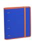 Foto de CARPEBLOC DEC RINGBOOK 4A A4 C/RECAMBIO CARCHIVO CONTRAST AZUL/NARANJA 12387450 ^