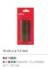 Foto de BARRAS SILICONA CALIENTE APLI COLORES PURPURINA BARRAS 7,5MM*100MM BLISTER 12U