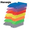 Foto de BANDEJA APILABLE FAIBO PLASTICO TRANSLUCIDO NARANJA 93TR-61