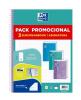 CUADERNO ENRI OXFORD SCHOOL EUROPEAN A-4  80H 5*5 PACK 3U PASTEL 400195027